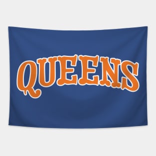 Queens 'New York' Baseball Fan: Represent Your Borough T-Shirt T-Shirt T-Shirt Tapestry