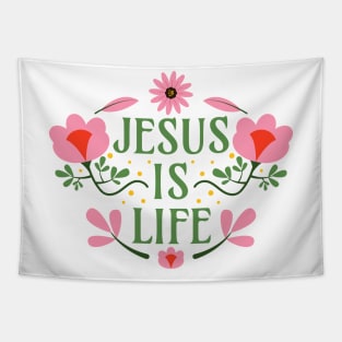 Jesus is Life Tapestry