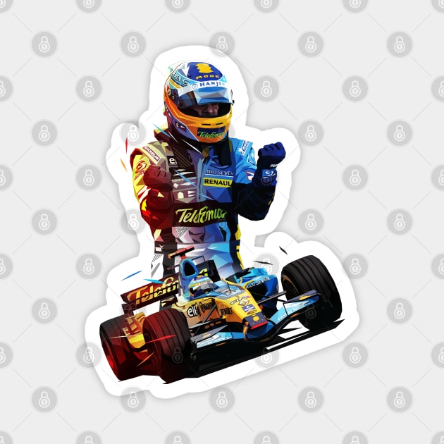 Fernando Alonso Magnet by pxl_g