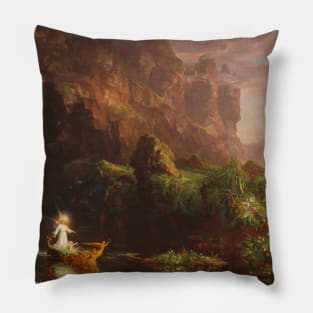 The Voyage of Life: Childhood by Thomas Cole Pillow