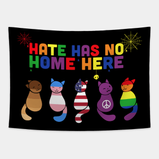 Cat  LGBT Hate Has No Home Here Tapestry