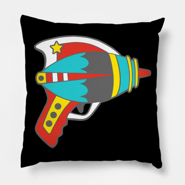 Rad Retro Ray Gun Pillow by LuxCups