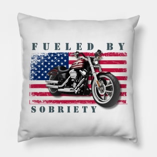 Fueled By My Sobriety, Vintage Bike Pillow