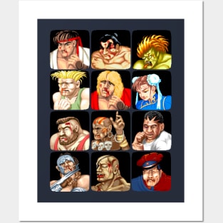 Street Fighter 2 Ryu Hadoken Retro Vintage Art CAPCOM Video Game  Merchandise Gamer Classic Fighting Cool Wall Decor Art Print Poster 12x18