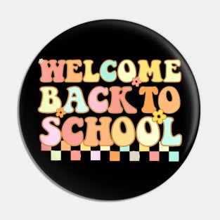 Back To School Retro First Day of School Teacher Pin