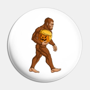 Bigfoot Halloween Trumpkin Pumpkin Pin