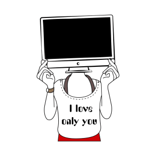 coder shirt computer loves only you T-Shirt