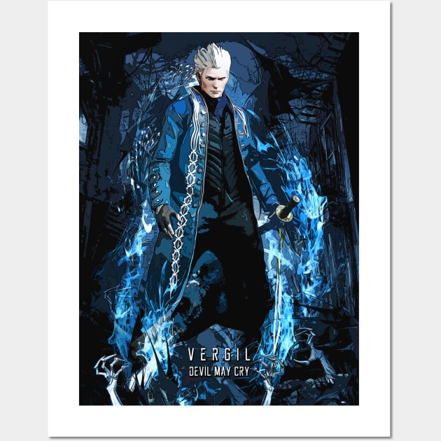  Devil May Cry Vergil Canvas Art Poster and Wall Art