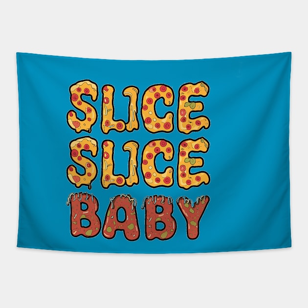 slice slice baby Tapestry by The Dark Matter Art