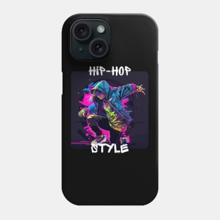 Woman In Graffiti Look Dancing Hip Hop In Disco Phone Case