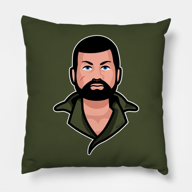 Man of Action Pillow by JBaeza