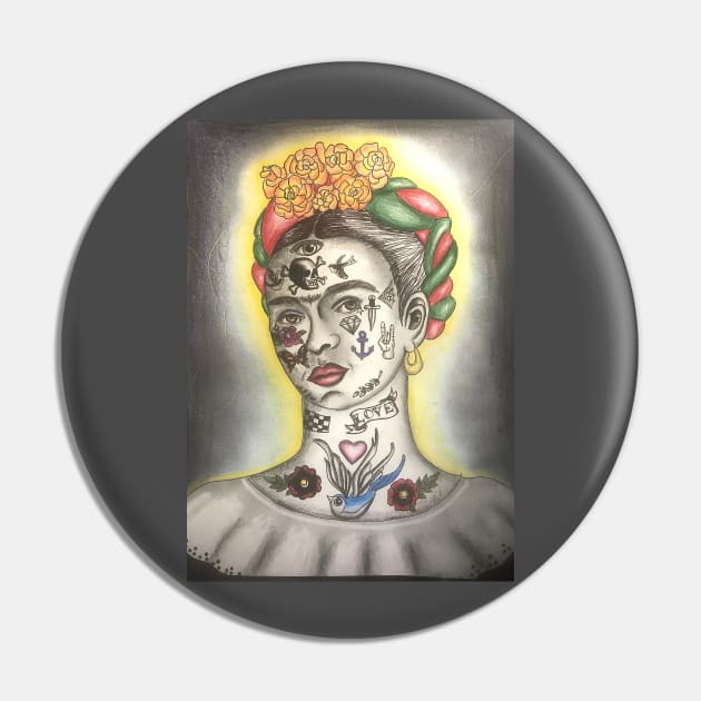 Tatted Up Frida Pin by Deadboyep