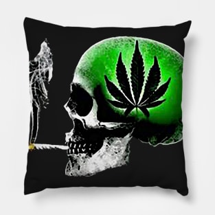 Skull Weed Pillow