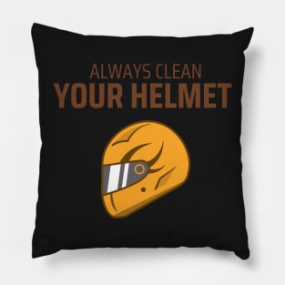 Always Clean Your Helmet Pillow