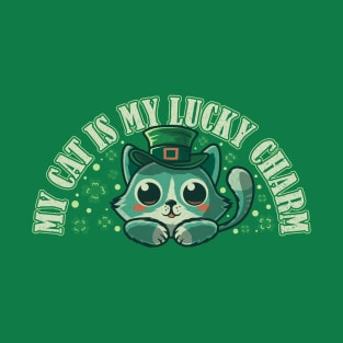 My Cat Is My Lucky Charm- St Patrick's Day T-Shirt