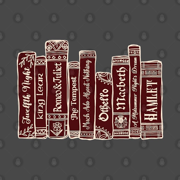 Shakespeare Bookshelf No.4 by LuckyJuniperCo