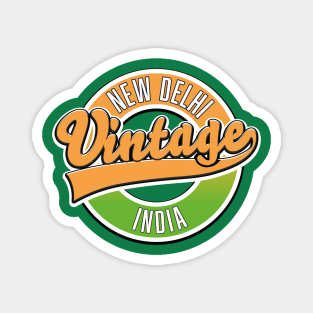 New Delhi vintage style logo Magnet