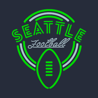 Neon Sign Seattle Football T-Shirt