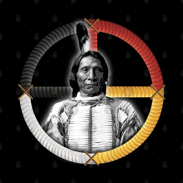 MEDICINE WHEEL 2 Chief Maȟpíya Lúta (Red Cloud) by GardenOfNightmares