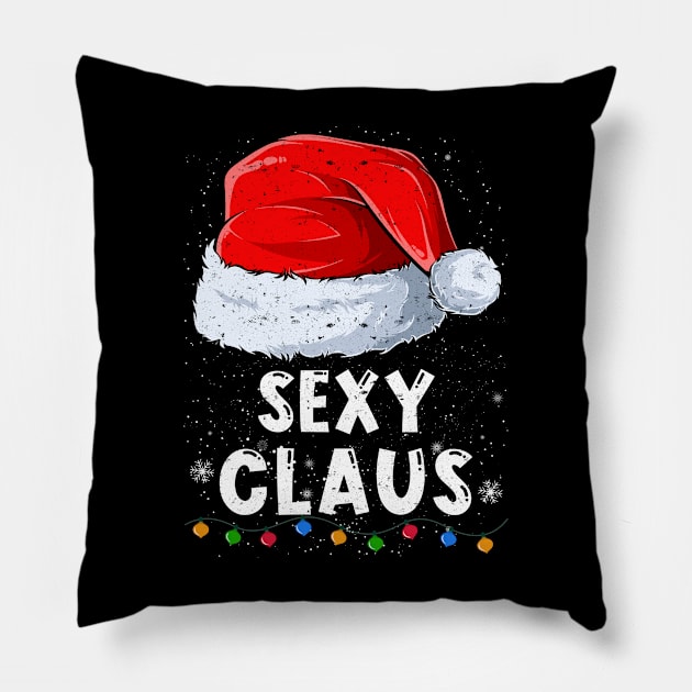 Sexy Claus Christmas Santa Family Matching Pajama Pillow by tabaojohnny