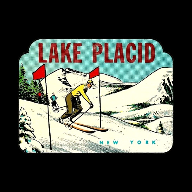 Lake Placid New York Vintage by Hilda74