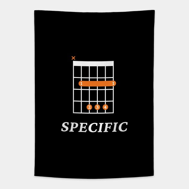 B Specific B Guitar Chord Tab Dark Theme Tapestry by nightsworthy