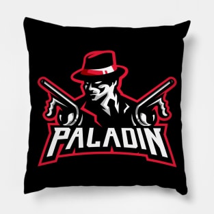 Paladin "Tommy Guns" Mascot Logo Hoodie Pillow