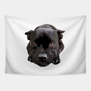 Staffy Looking Cute! Tapestry