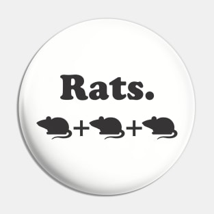 Rats - Wingspan Bird Board Game (Black) Pin