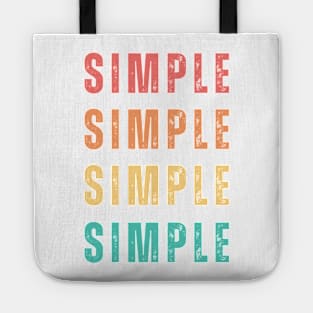 Simple Text Repeated Pattern Design Tote