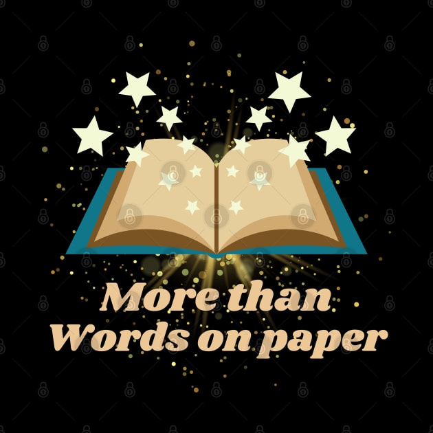 More Than Words on Paper Stars Book - Funny Quotes by Celestial Mystery