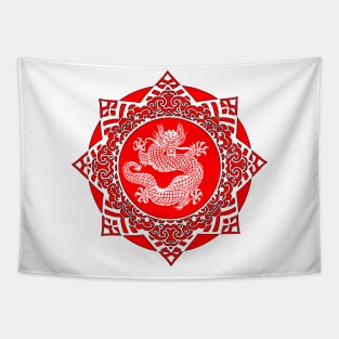 White Dragon Star Tapestry