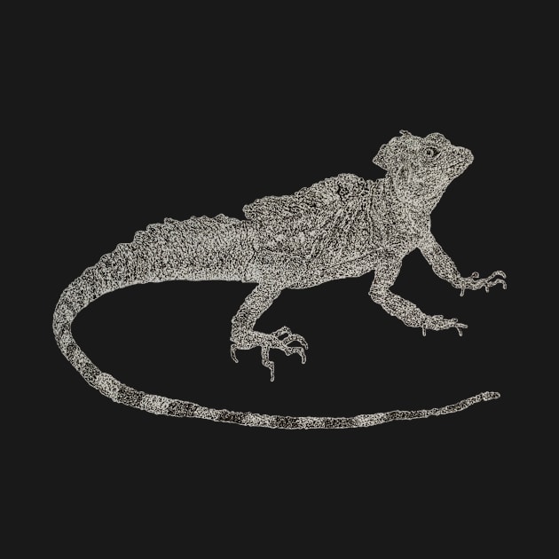 Dotwork Lizard Art Print by DrawWithSacha