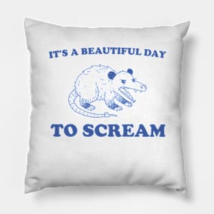 Screaming Possum Pillow