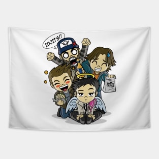 Castiel Idjits Dean Winchester Sam Tapestry