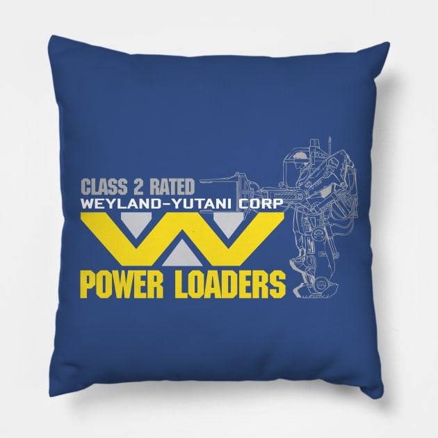 Weyland Yutani Power Loaders Pillow by Meta Cortex