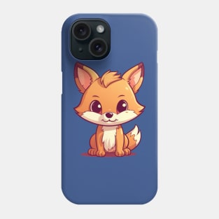 Cute Cartoon Fox transparent background Phone Case