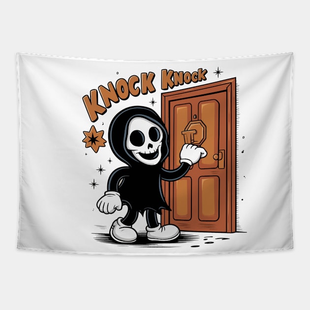 Death Is Knocking Tapestry by Custom Prints HD