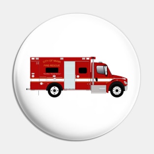 City of Miami Fire Rescue Ambulance Pin