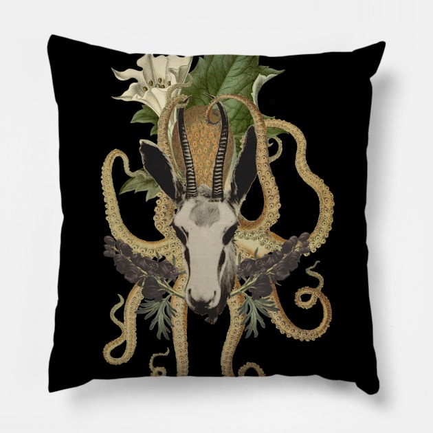 Capra Tentacle Pillow by Black Rabbit Curiosities 