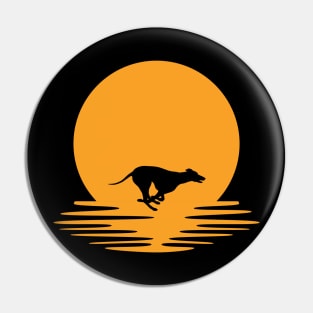 Greyhound Sunset Pin