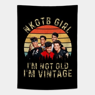 Retro NKOTB Girl I'm NOT Old I'm Vintage Tapestry