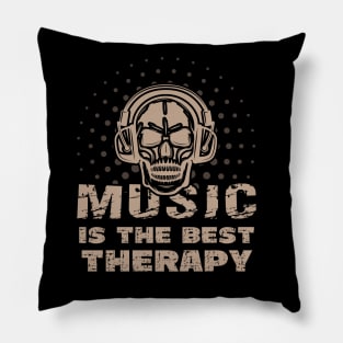 Music is the Best Therapy Pillow