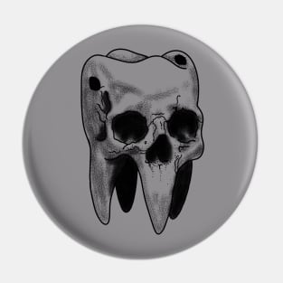 tooth skull Pin