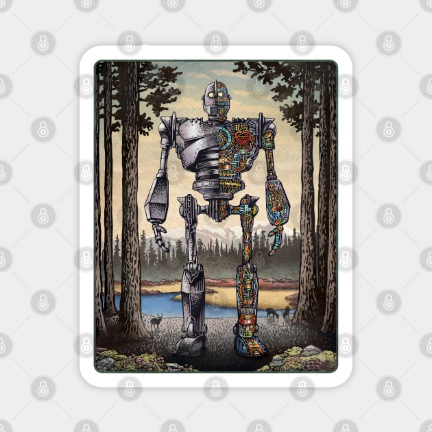 Iron Giant Cutaway Magnet by ChetArt