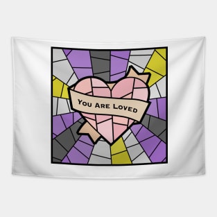 You Are Loved Pride (Nonbinary) Tapestry