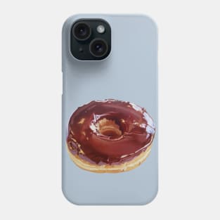 Chocolate Dip Donut Painting #2 (no background) Phone Case