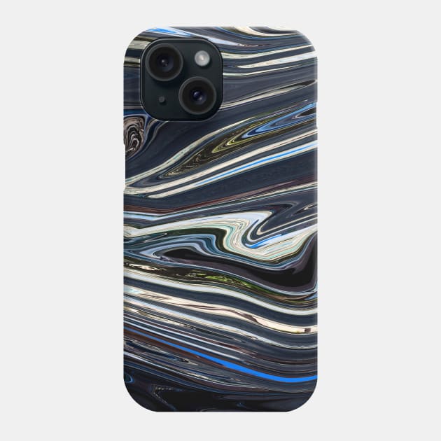 Marble black and colors grading pattern Phone Case by Dolta