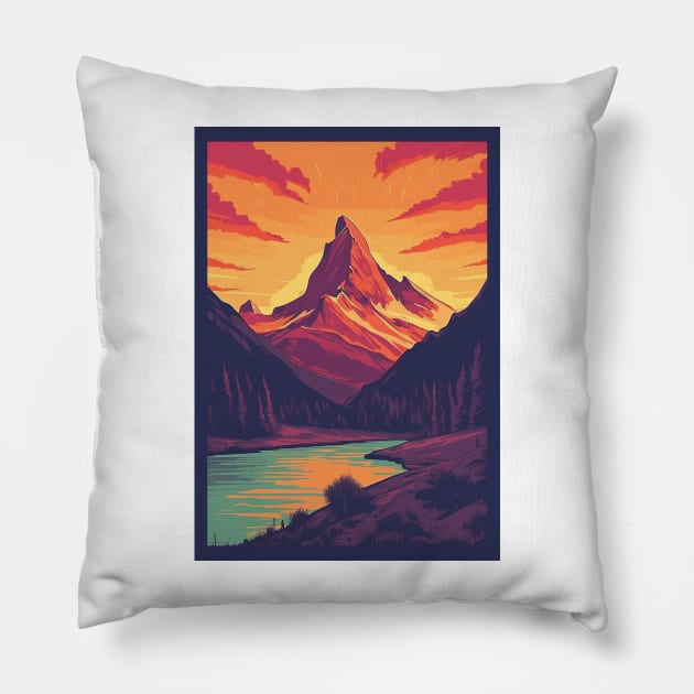 Zermatt,Matterhorn,Switzerland,Poster Pillow by BokeeLee