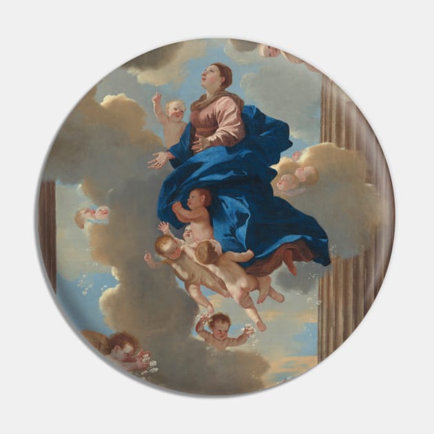 The Assumption of the Virgin by Nicolas Poussin Pin by Classic Art Stall
